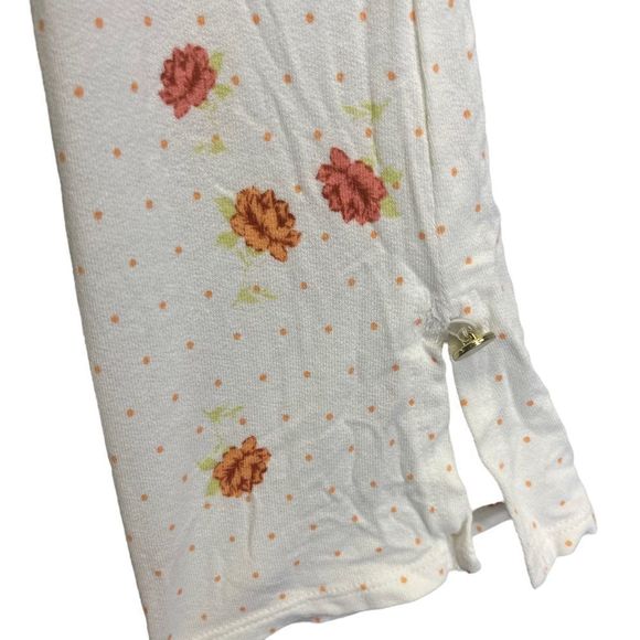 Free People Celia Mini Dress Size Medium Floral Long Bell Sleeves White Short - Picture 7 of 10